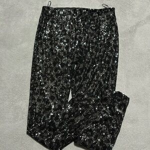 Marks & Spencer slit sequin animal printt pants